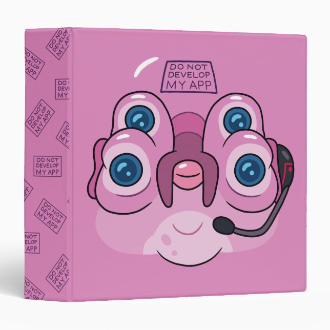 RICK AND MORTY™ | DO NOT DEVELOP MY APP 3 RING BINDER (Front/Spine)