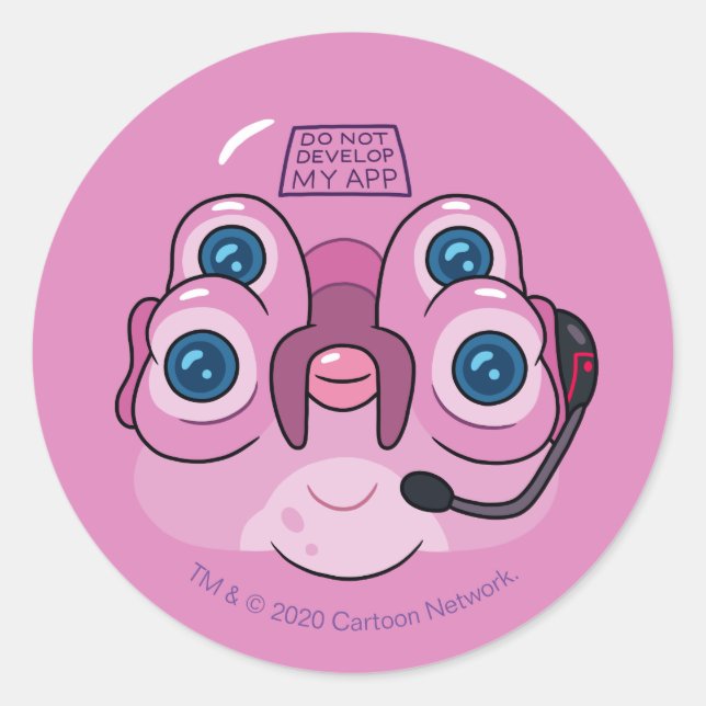 RICK AND MORTY™ | DO NOT DEVELOP MY APP CLASSIC ROUND STICKER (Front)