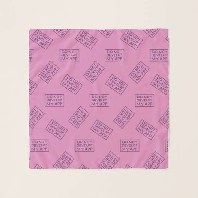 RICK AND MORTY™ | DO NOT DEVELOP MY APP SCARF (Front)