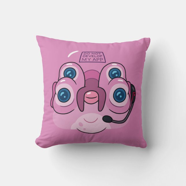 RICK AND MORTY™ | DO NOT DEVELOP MY APP THROW PILLOW (Front)
