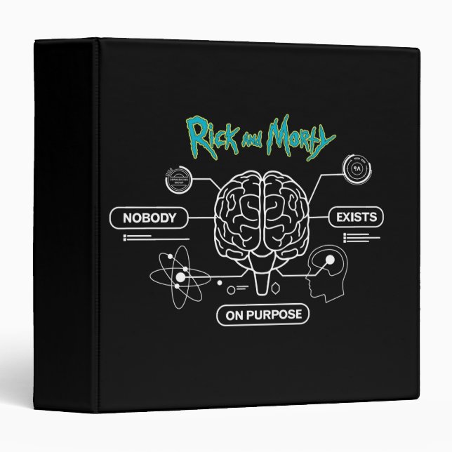 RICK AND MORTY™ | Download Backup Brain 3 Ring Binder (Front/Spine)