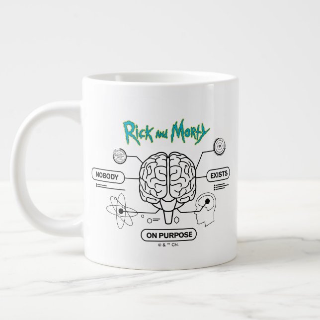 RICK AND MORTY™ | Download Backup Brain Giant Coffee Mug (Left)