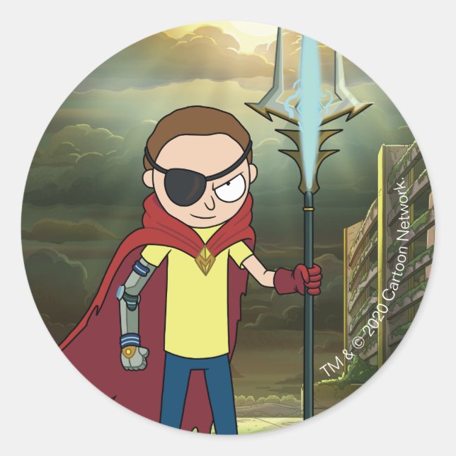 RICK AND MORTY™ | Evil Morty Classic Round Sticker (Front)