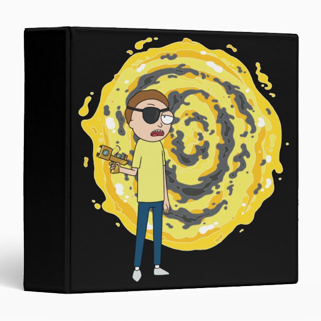 RICK AND MORTY™ | Evil Morty Portal 3 Ring Binder (Front/Spine)