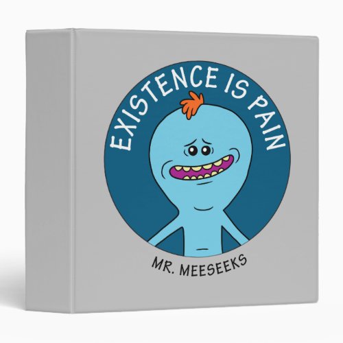 RICK AND MORTY  Existence Is Pain 3 Ring Binder