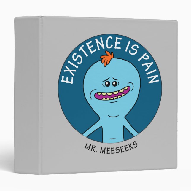RICK AND MORTY™ | Existence Is Pain 3 Ring Binder (Front/Spine)