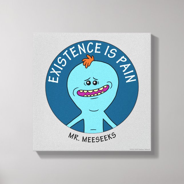 RICK AND MORTY™ | Existence Is Pain Canvas Print (Front)