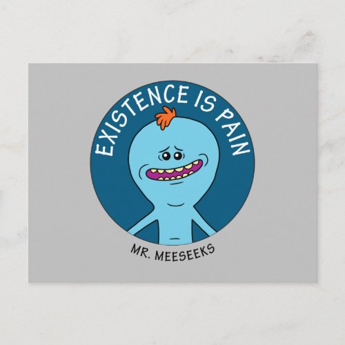 RICK AND MORTY  Existence Is Pain Invitation Postcard
