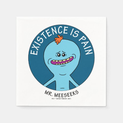 RICK AND MORTY  Existence Is Pain Napkins