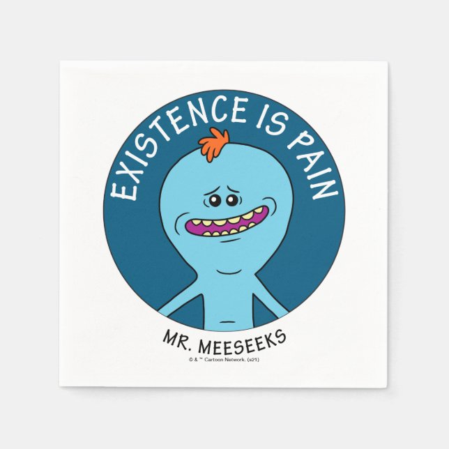 RICK AND MORTY™ | Existence Is Pain Napkins (Front)