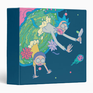 RICK AND MORTY™   Falling From Infected Portal 3 Ring Binder
