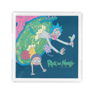 RICK AND MORTY™ Falling From Infected Portal Acrylic Tray