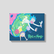 RICK AND MORTY™ | Falling From Infected Portal Canvas Print