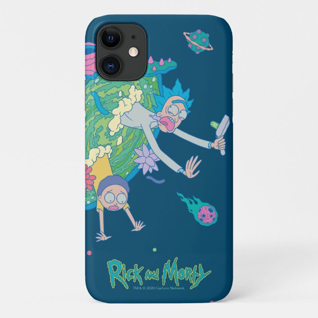 RICK AND MORTY™ | Falling From Infected Portal Case-Mate iPhone Case (Back)