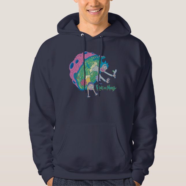 RICK AND MORTY™ | Falling From Infected Portal Hoodie (Front)
