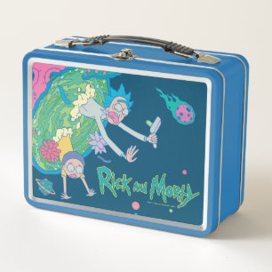 RICK AND MORTY™ Falling From Infected Portal Metal Lunch Box