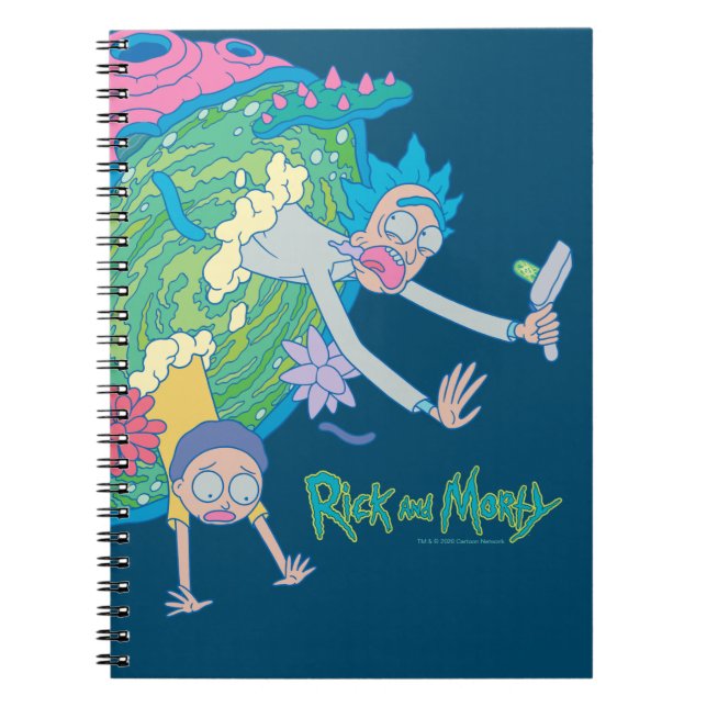 RICK AND MORTY™ | Falling From Infected Portal Notebook (Front)