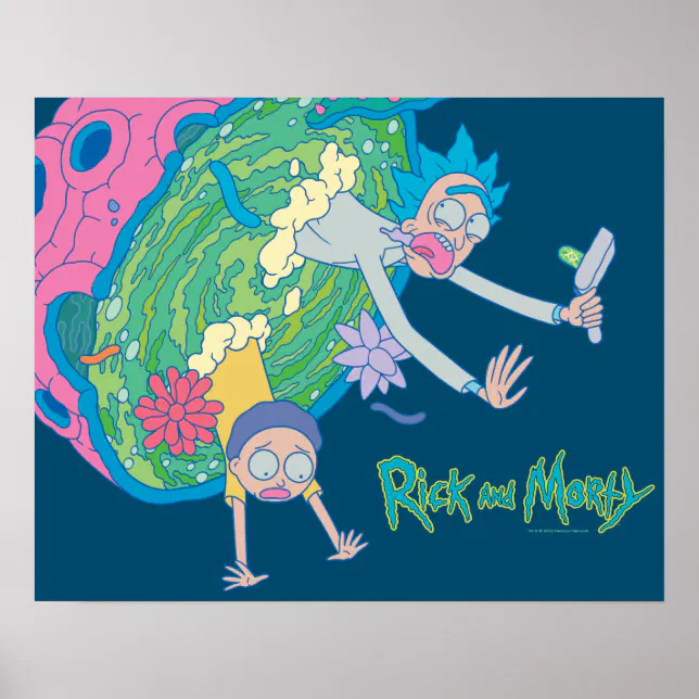 Débardeur Rick And Morty Falling Portals - Produit Officiel Adult Swim