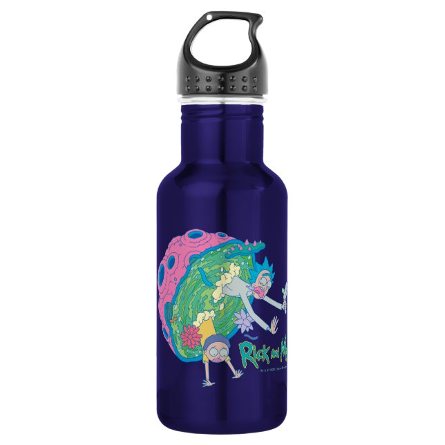 RICK AND MORTY™ | Falling From Infected Portal Stainless Steel Water Bottle (Front)
