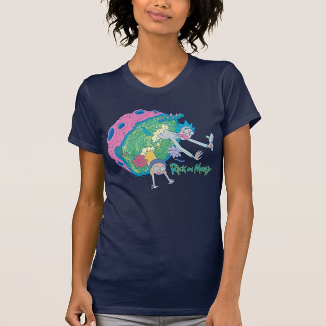 RICK AND MORTY™ | Falling From Infected Portal T-Shirt (Front)