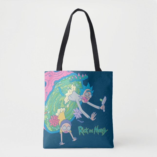 RICK AND MORTY™ | Falling From Infected Portal Tote Bag (Front)