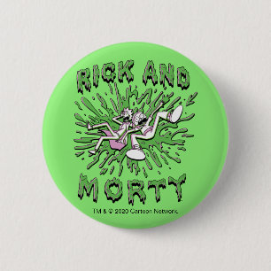 RICK AND MORTY™   Falling Into Acid Vat Button