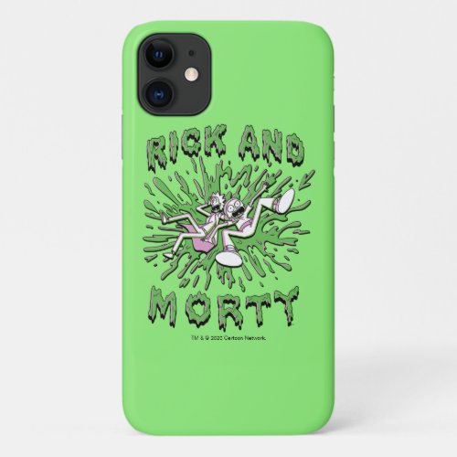 RICK AND MORTY  Falling Into Acid Vat iPhone 11 Case