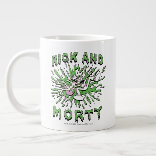 RICK AND MORTY  Falling Into Acid Vat Giant Coffee Mug