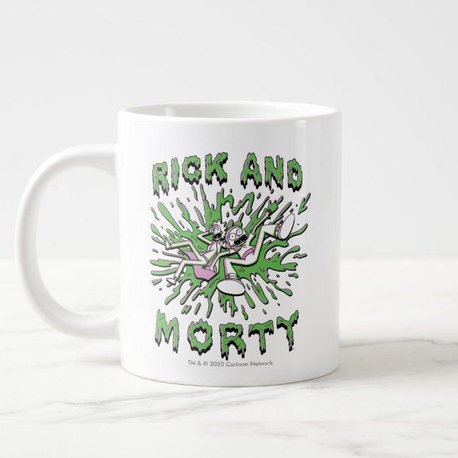 RICK AND MORTY™ | Falling Into Acid Vat Giant Coffee Mug (Left)