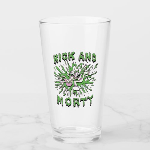 RICK AND MORTY  Falling Into Acid Vat Glass
