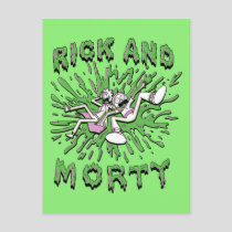 RICK AND MORTY™ | Falling Into Acid Vat Invitation Postcard