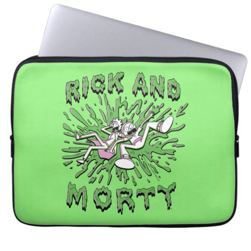 RICK AND MORTY  Falling Into Acid Vat Laptop Sleeve