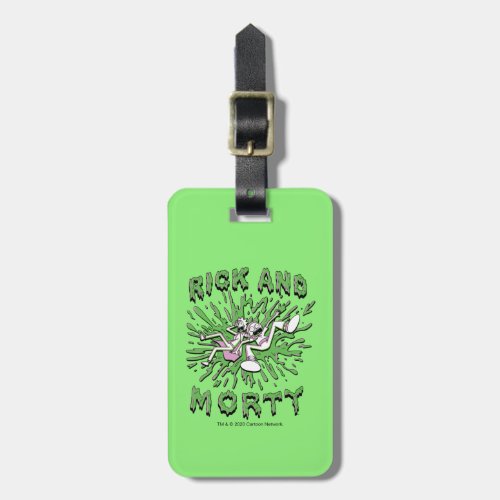 RICK AND MORTY  Falling Into Acid Vat Luggage Tag