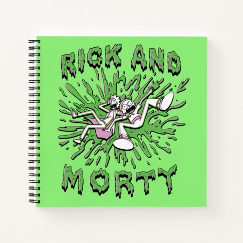 RICK AND MORTY  Falling Into Acid Vat Notebook