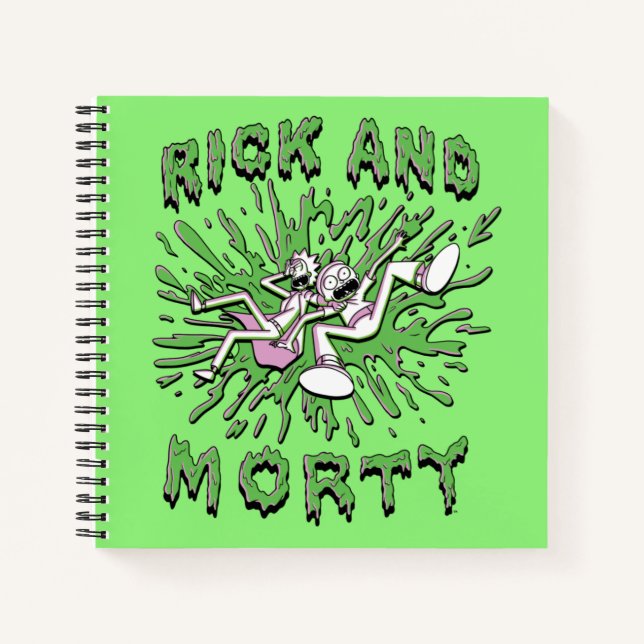 RICK AND MORTY™ | Falling Into Acid Vat Notebook (Front)
