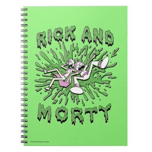 RICK AND MORTY  Falling Into Acid Vat Notebook