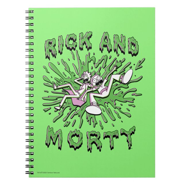 RICK AND MORTY™ | Falling Into Acid Vat Notebook (Front)