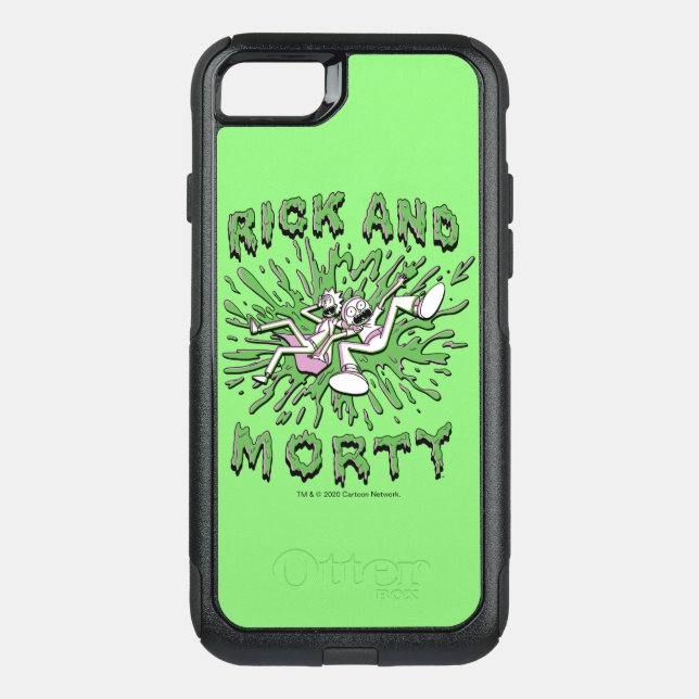 RICK AND MORTY™ | Falling Into Acid Vat Otterbox iPhone Case (Back)