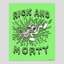 RICK AND MORTY™ | Falling Into Acid Vat Poster