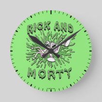 RICK AND MORTY™ | Falling Into Acid Vat Round Clock