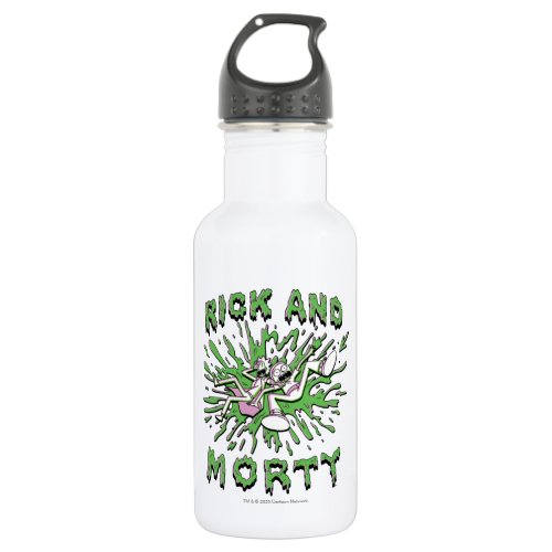 RICK AND MORTY  Falling Into Acid Vat Stainless Steel Water Bottle