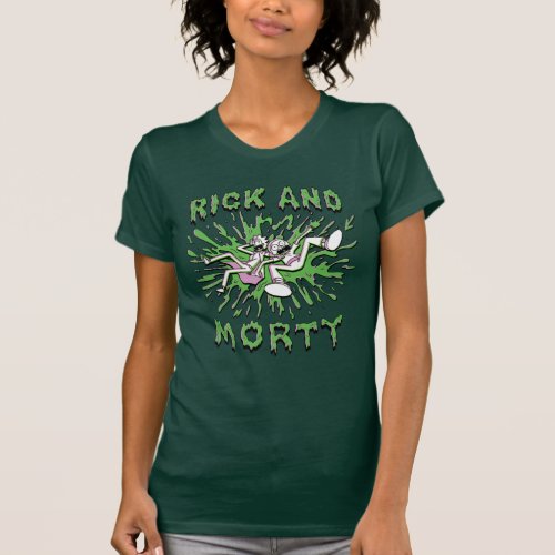 RICK AND MORTY  Falling Into Acid Vat T_Shirt