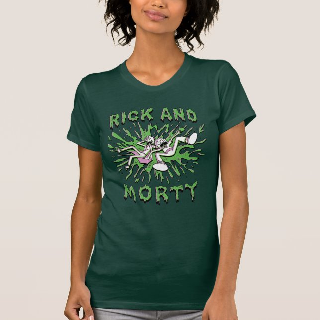 RICK AND MORTY™ | Falling Into Acid Vat T-Shirt (Front)