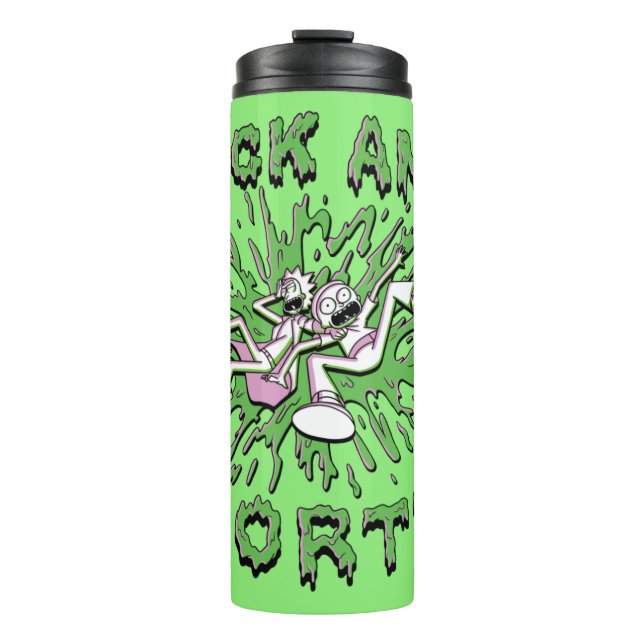 RICK AND MORTY™ | Falling Into Acid Vat Thermal Tumbler (Front)