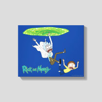 RICK AND MORTY™ | Falling Out Of Portal Canvas Print