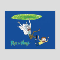 RICK AND MORTY™ | Falling Out Of Portal Invitation Postcard