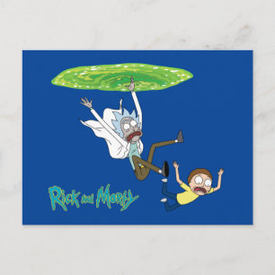 RICK AND MORTY™ Falling Out Of Portal Invitation Postcard