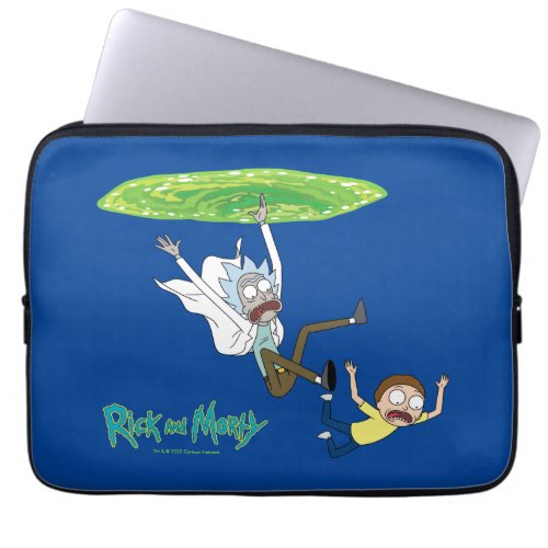 RICK AND MORTY  Falling Out Of Portal Laptop Sleeve