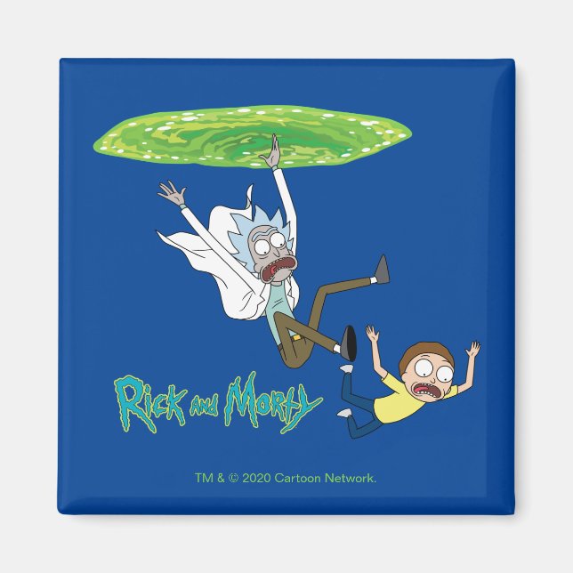RICK AND MORTY™ | Falling Out Of Portal Magnet (Front)
