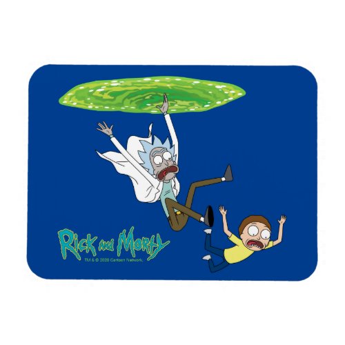 RICK AND MORTY  Falling Out Of Portal Magnet